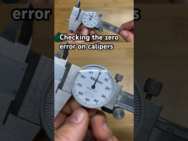 Zero Error - Calipers #machinist #measurement #metrology