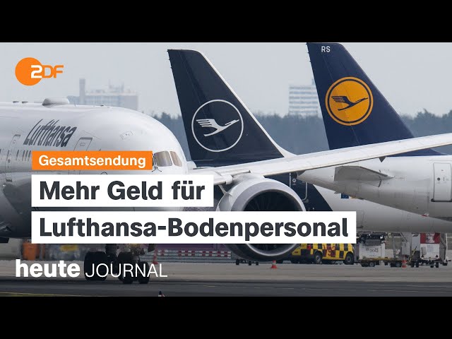 heute journal 28.03.2024 Tarifeinigung Lufthansa, Wirtschaftskrise Kuba, Greifswald gegen Rassismus