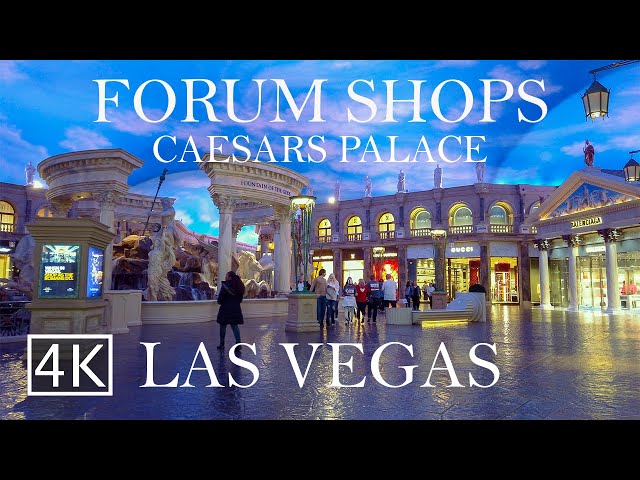 [4K] The Forum Shops at Caesars Palace - Las Vegas