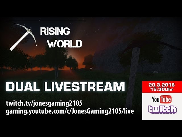 Rising World [Dual Livestream] [Twitch & YouTube Gameplay Let's Play Deutsch German]
