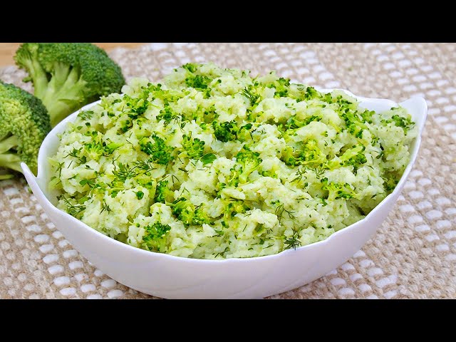 I have never eaten such delicious broccoli! Delicious broccoli and mashed potato side dish recipe!