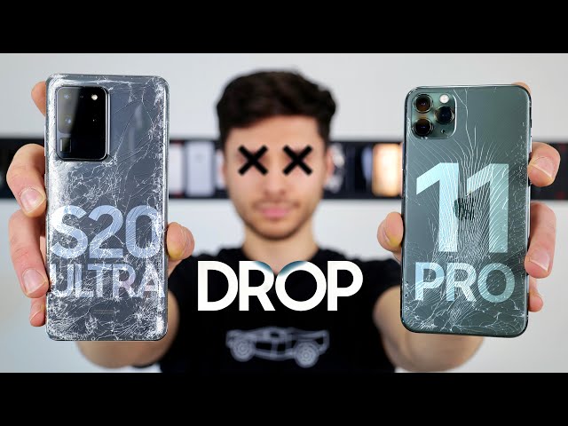 Galaxy S20 Ultra vs iPhone 11 Pro Max DROP Test!