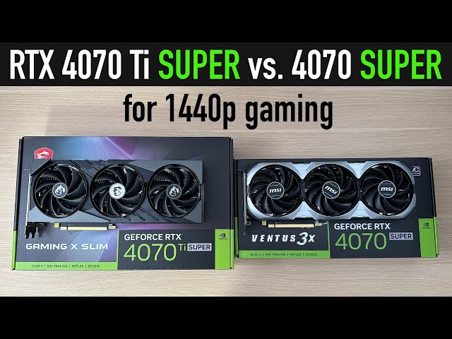 Do You Need to Pay More to Enjoy Games at 1440p? [RTX 4070 Ti SUPER vs RTX 4070 SUPER Benchmark]