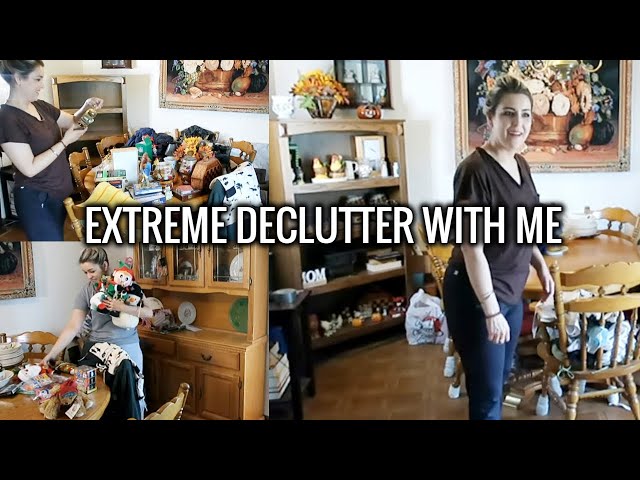 Extreme Declutter With Me | Decluttering Years Of Stuff | The Dining Room | Let's Do This!
