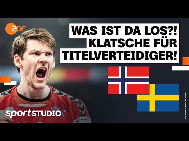 Norwegen – Schweden | Handball-EM 2024 | sportstudio