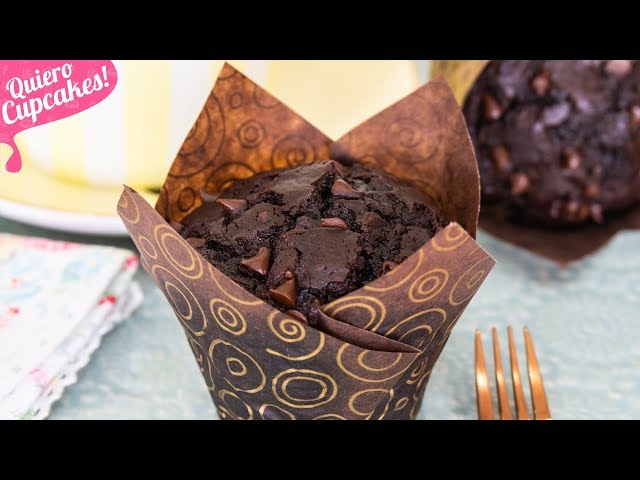 MUFFINS DE CHOCOLATE | RECETA FÁCIL | Quiero Cupcakes!