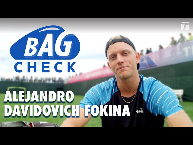 Alejandro Davidovich Fokina Shows Off Hair Tie Collection | Bag Check 2023