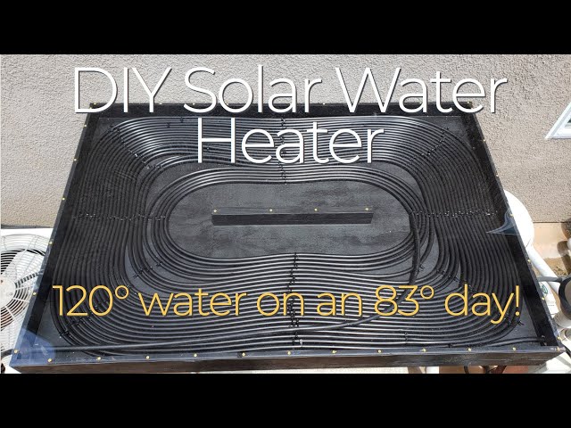 DIY Solar Water Heater Full Build