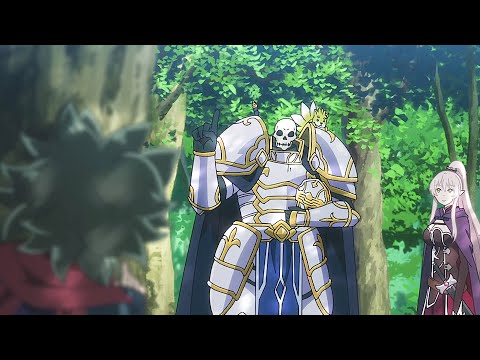 Arc reveals his face to Chiyome causing him to panic Ep12 [ Skeleton Knight in Another World ]