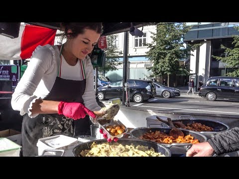 Italian Pasta, German Bratwurst and More Street Food in Aldgate, London New Market
