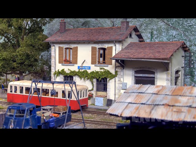 Realistische Modellbahn Jean-Ville in Spur 0e - Eines der schönsten Reiseziele in Frankreich
