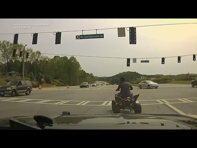 ATV Driver Crashes During High-Speed Chase