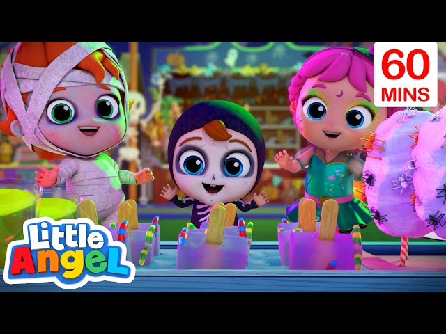 Halloween Carnival | Little Angel Sing Along | Learn ABC 123 | Fun Cartoons | Moonbug Kids