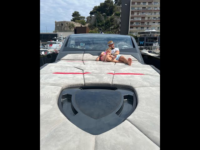 Conor McGregor’s Lamborghini boat arrives at the Monaco Grand Prix 🛥️