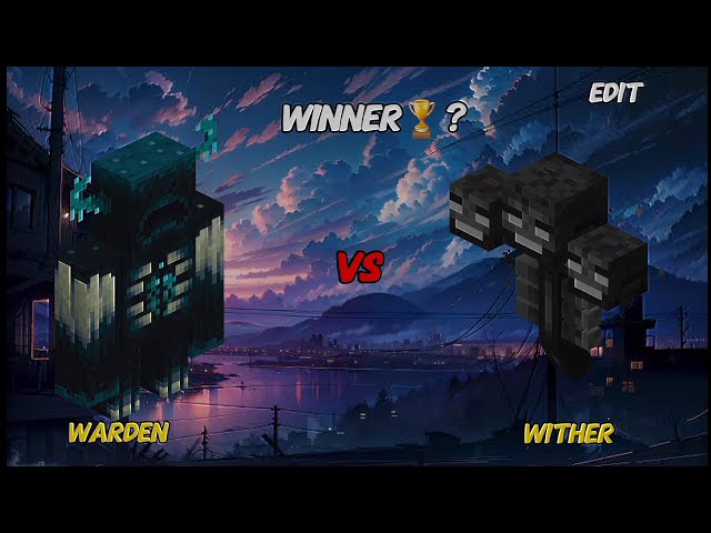 Warden Vs Wither #minecraft #edits #comparison #warden