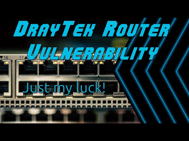 DrayTek Unauthenticated User to Root Vulnerability