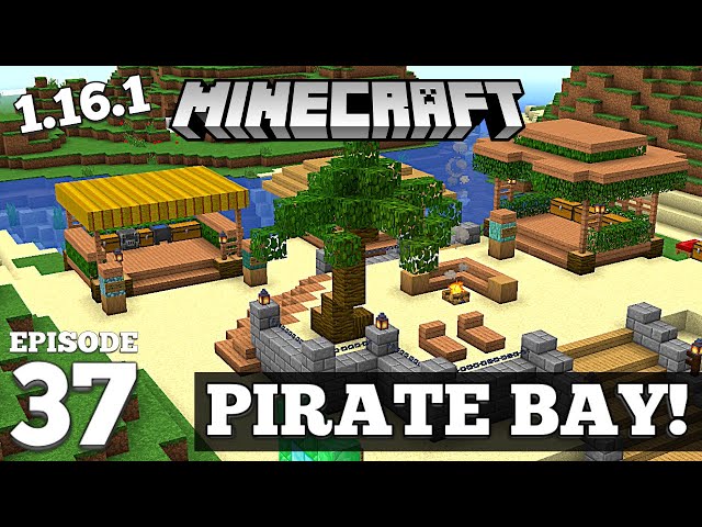 Minecraft Pirate Bay - Island Beach Build! #37