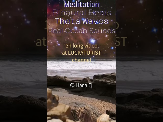 Meditation - Binaural Beats - Theta Waves - Real Ocean Sounds