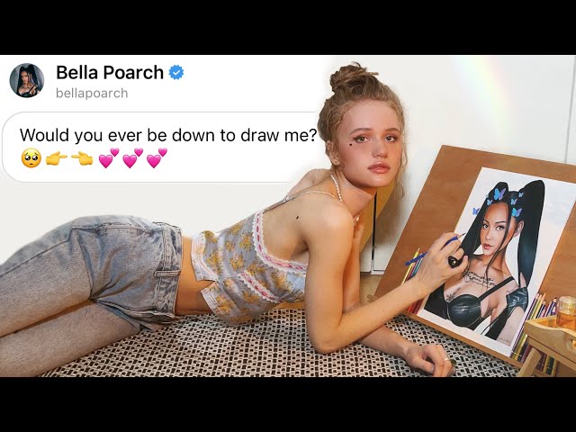 Bella Poarch dm'd me on Instagram for a drawing 👁️👄👁️| JULIA GISELLA