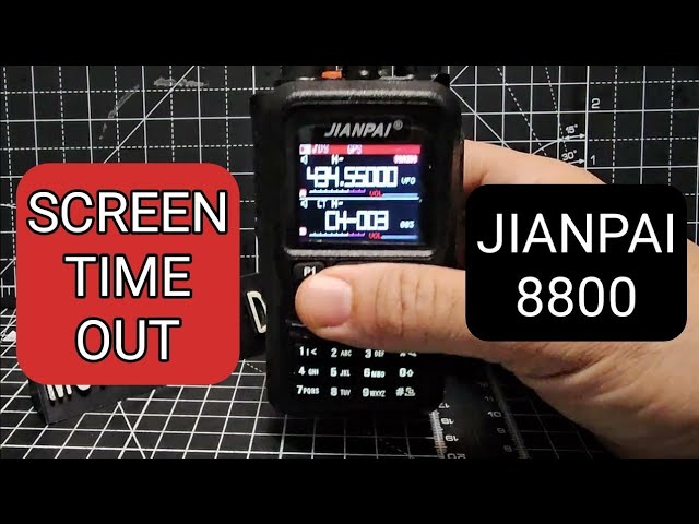 JIANPAI 8800 - SCREEN TIMEOUT