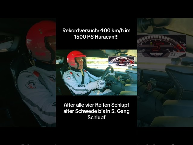 REKORD-Versuch 400 km/h 😱🤯 Für Matthias wird ein Traum wahr! 🤩 | GRIP #shorts #throwback