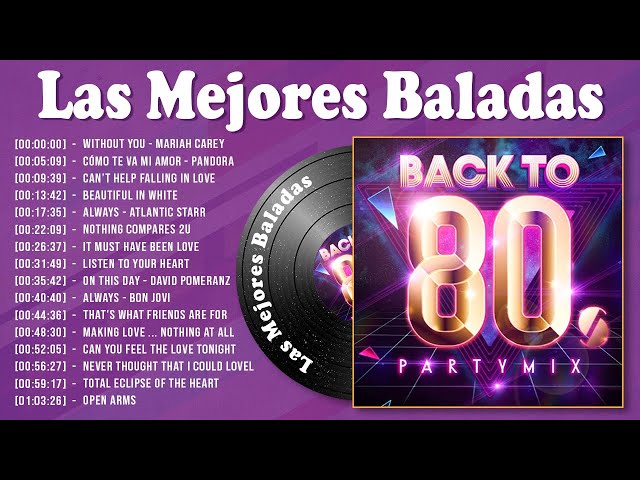 🌈 Las Mejores Baladas en Ingles de los 80 💝 Mix Románticas 💝 Viejitas en Ingles 80's