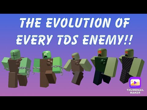 (Outdated) The Evolution Of Every TDS Enemy Ever! | Roblox Tower Defense Simulator