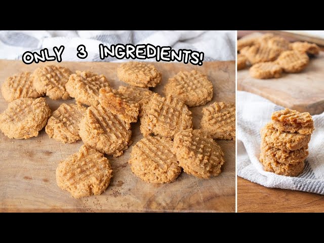 Keto Peanut Butter Cookies with only 3 ingredients!