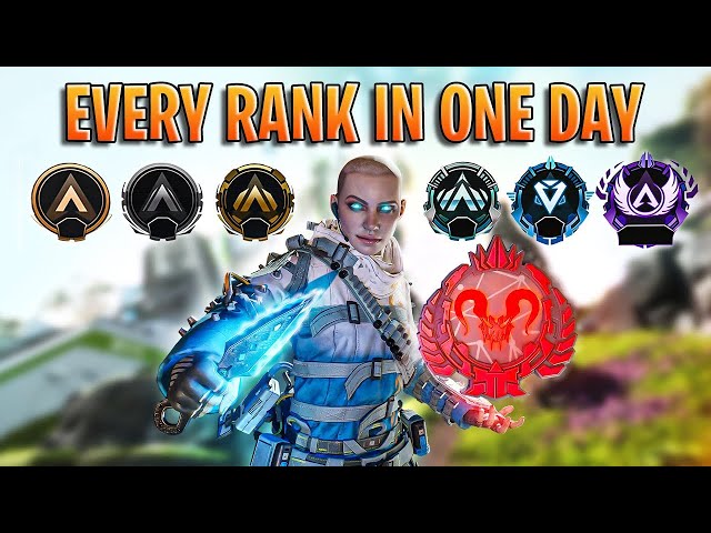 Playing in EVERY RANK from ROOKIE to APEX PREDATOR in one day!