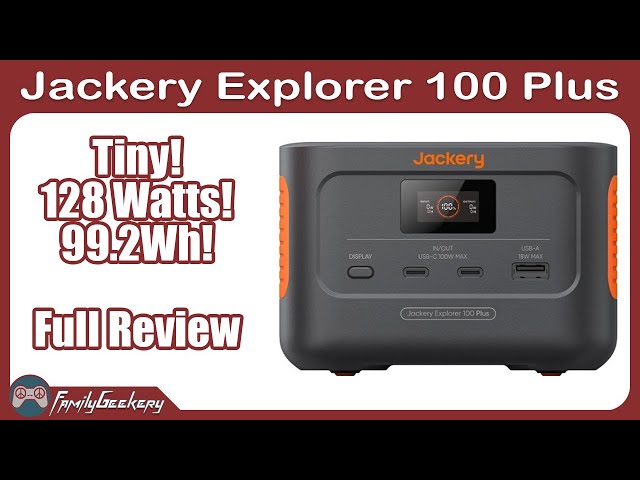 Jackery Explorer 100 Plus Test and Review!  Tiny and powerful Solar Generator