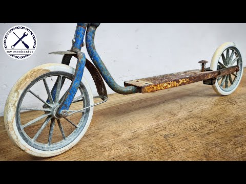 Broken Rusty Oldtimer Scooter - Restoration