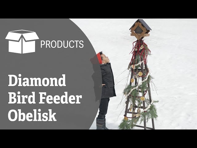Diamond Bird Feeder Obelisk