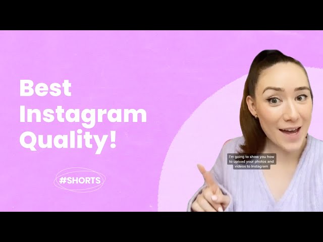 How to Upload High Quality Photos AND Videos to Instagram #shorts