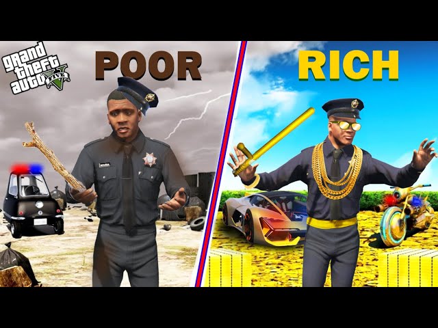 GTA 5 : Franklin Shinchan & Pinchan Become The Richest Police GTA 5 !