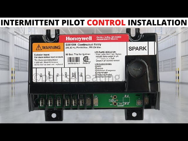 Universal Gas Furnace Intermittent Pilot Control Installation (Honeywell s8610u)