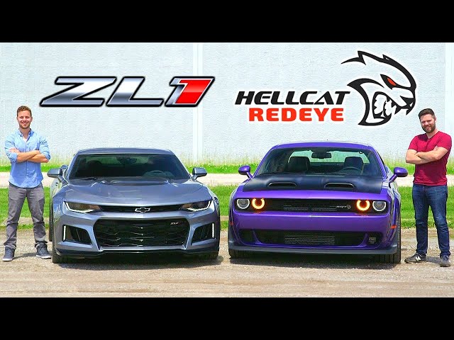 2019 Dodge Hellcat Redeye vs Chevrolet Camaro ZL1 // Horsepower Wars