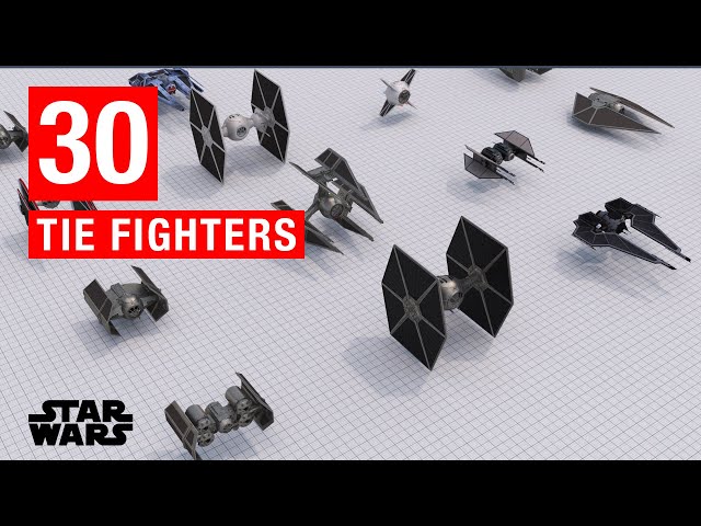 Star Wars:  30 Different Types of TIE Fighter Variants (Canon & Legends)