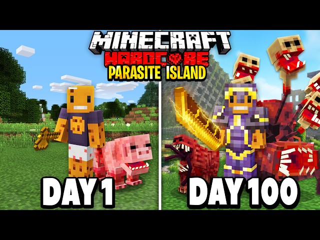 I Survived 100 Days in an EVOLVED PARASITE WORLD in Minecraft Hardcore [MOVIE]