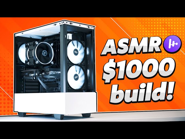 $1000 Satisfying Gaming PC Build ASMR [No Commentary]