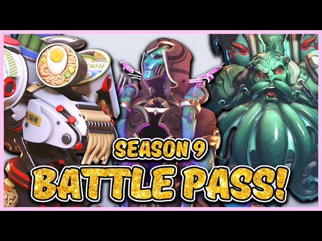 OVERWATCH 2 SEASON 9 BATTLE PASS SKINS AND ITEMS