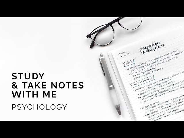 how i take psychology notes 🧠 study with me!