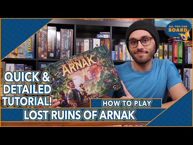 Lost Ruins of Arnak | DETAILED & QUICK TUTORIAL | Learn to Play in 14 MINUTES!