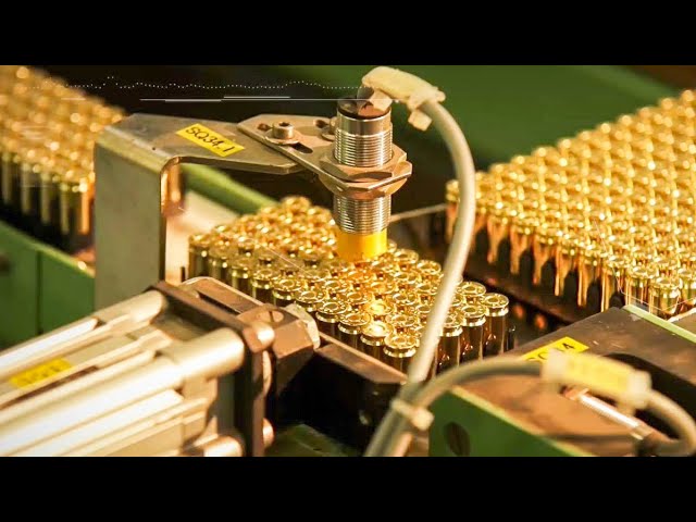Incredible Production Process of Bullets and Powerful Weapon USA. Wonderful Production Technology