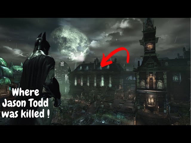 Batman Arkham Asylum- Where Jason Todd was killed !