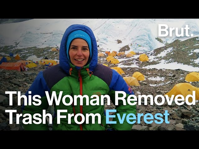 This Woman Removed Tons of Trash From Everest