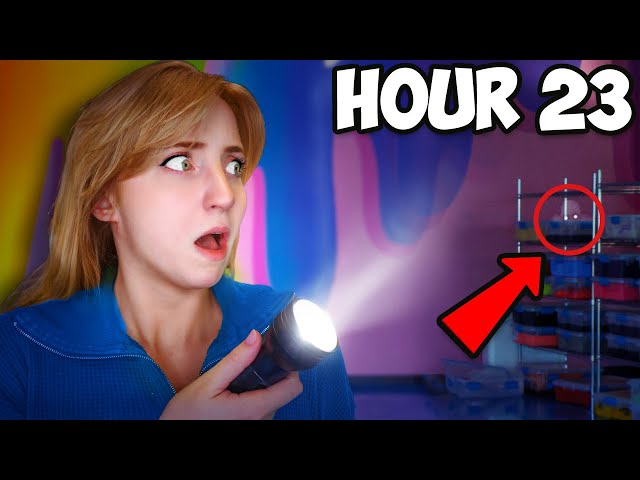 I Survived 24 Hours in a Slime Factory!