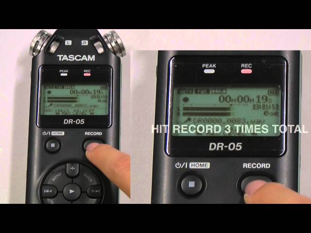 RADIO how to set auto audio levels on a TASCAM recorder
