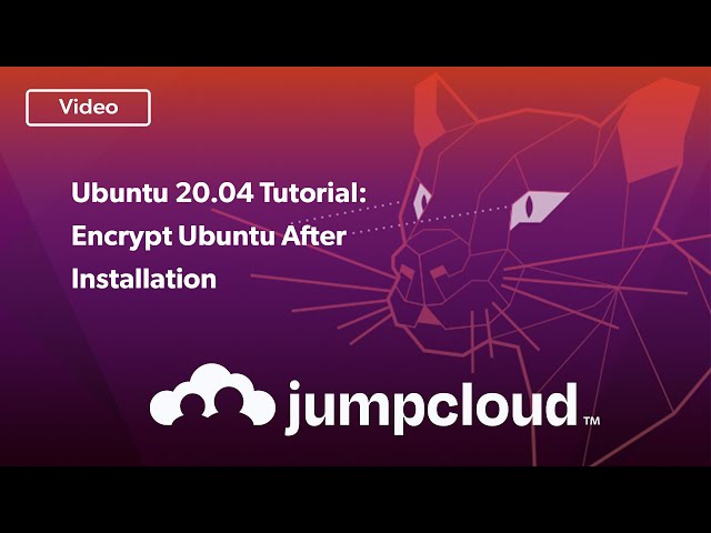 Ubuntu 20.04 Tutorial: Encrypt Ubuntu After Installation (Home Folder & Swap Space)