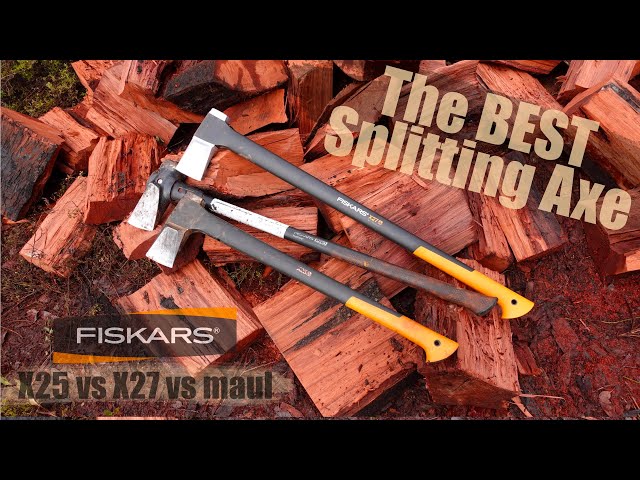 The BEST Wood Splitting AXE | FISKARS X25 VS X27 VS Maul