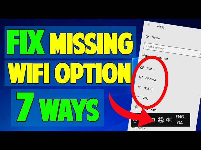 FIX Wifi Not Showing in Settings On Windows 10 - Missing Wifi option - 7 WAYS